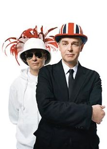 PET SHOP BOYS - Neil Tennant (foreground); Chris Lowe (background)